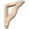 Ekena Millwork Funston Arts and Crafts Smooth Bracket w/ Offset Brace, Douglas Fir, 5 1/2"W x 36"D x 36"H BKT0604X36X36FST03SDF - alternate 1